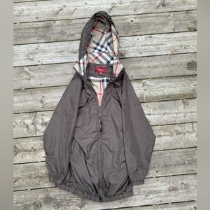 Vintage Burberry London Nylon Novacheck Jacket Medium Brown